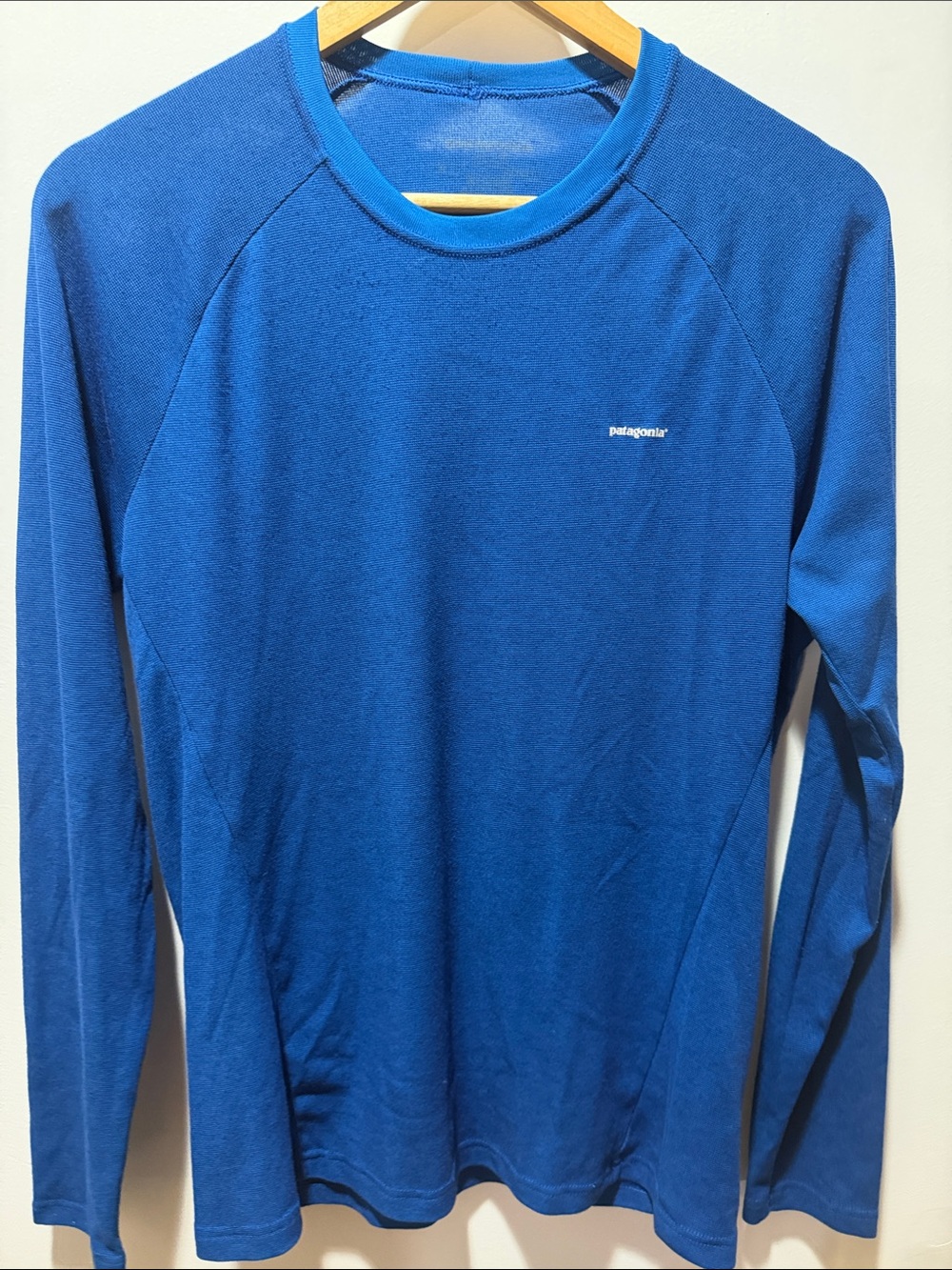Patagonia Men’s Royal Blue Long-Sleeve Capilene Crew Base Layer Nwot